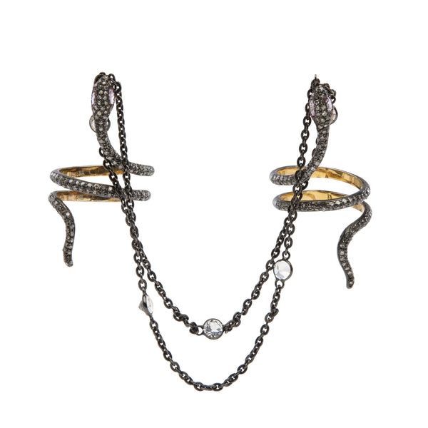 Double Finger Snake Ring - Lauren Craft Collection