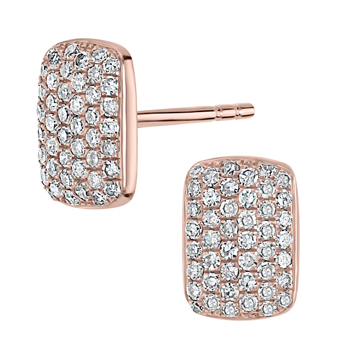 Studly Pave Diamond Earrings