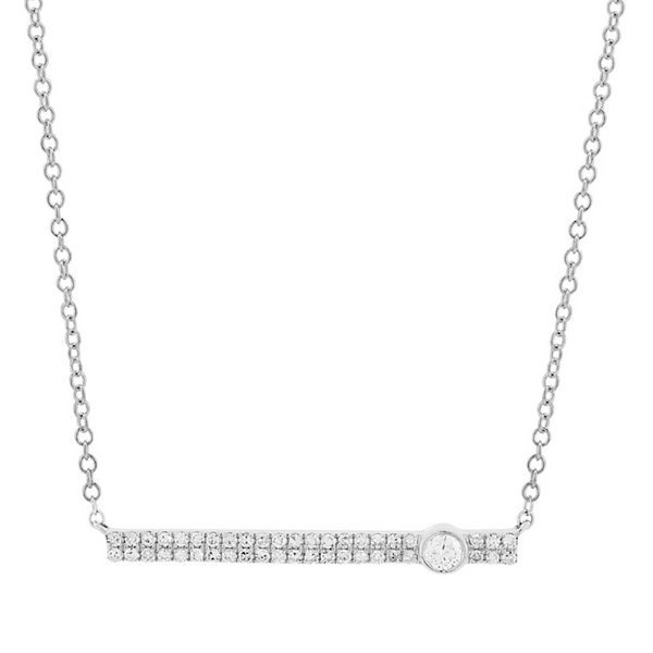 Diamond Bar Necklace