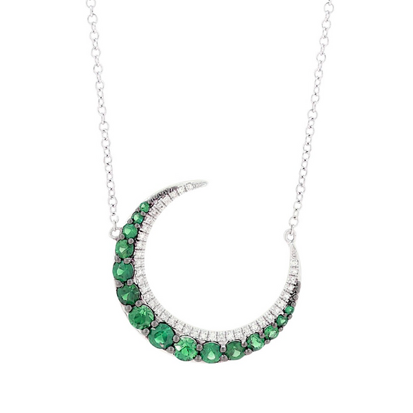 Half Crescent Moon Necklace