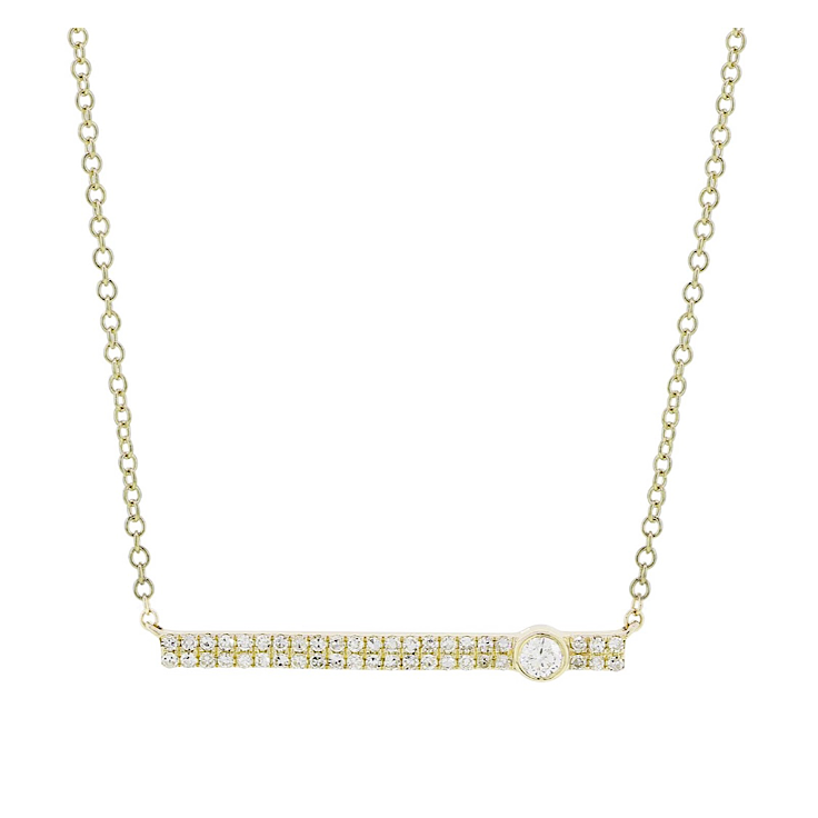 Diamond Bar Necklace