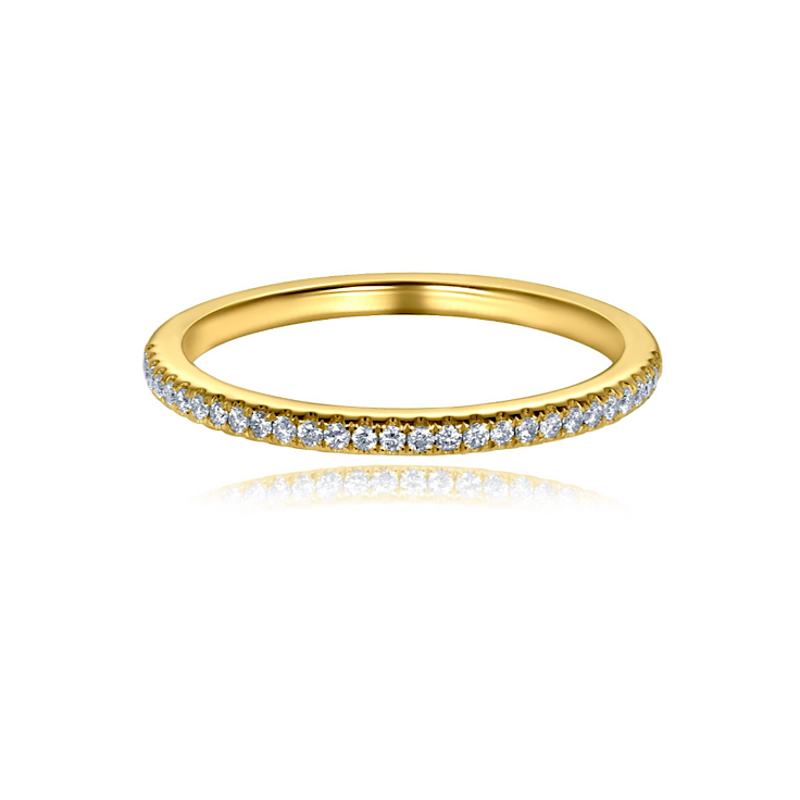 Stackable Half Way Diamond Band